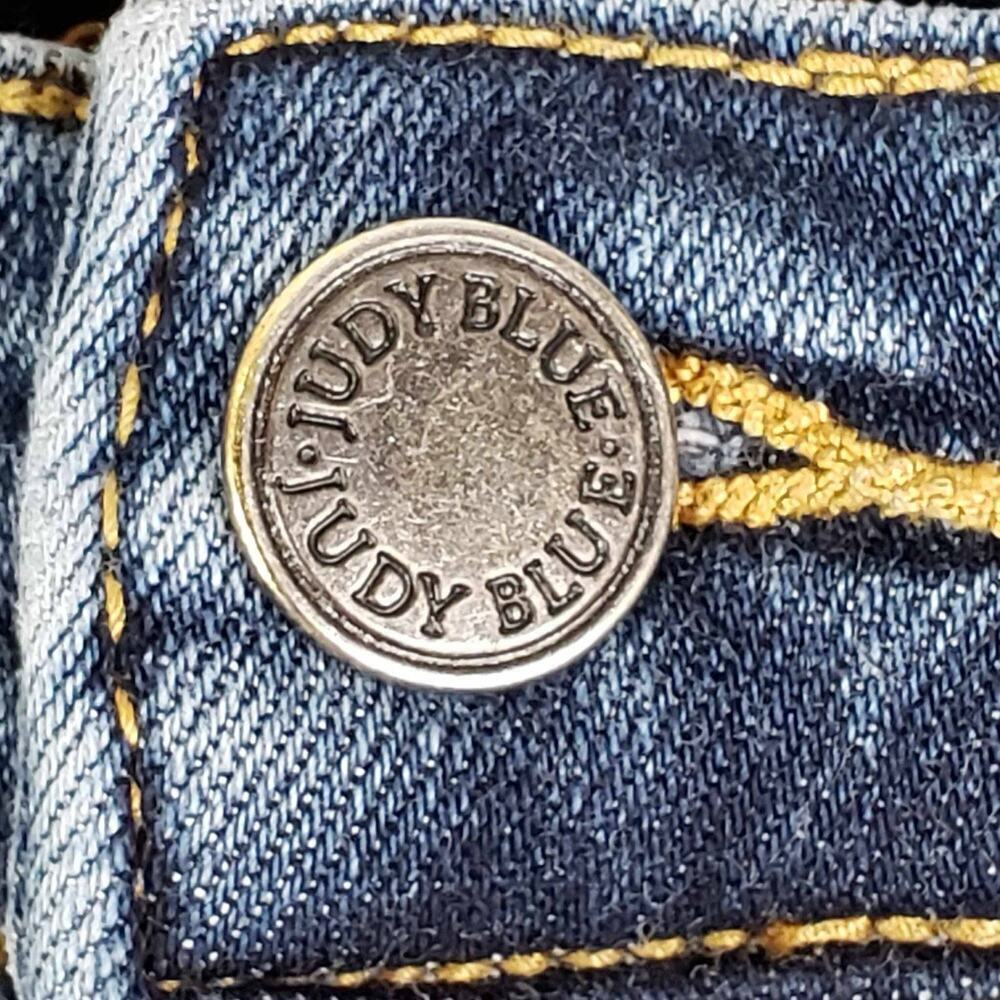 Judy Blue Jeans Womens Size 7/28 Blue Medium Wash Relaxed Fit Straight Mid Rise - Picture 5 of 10